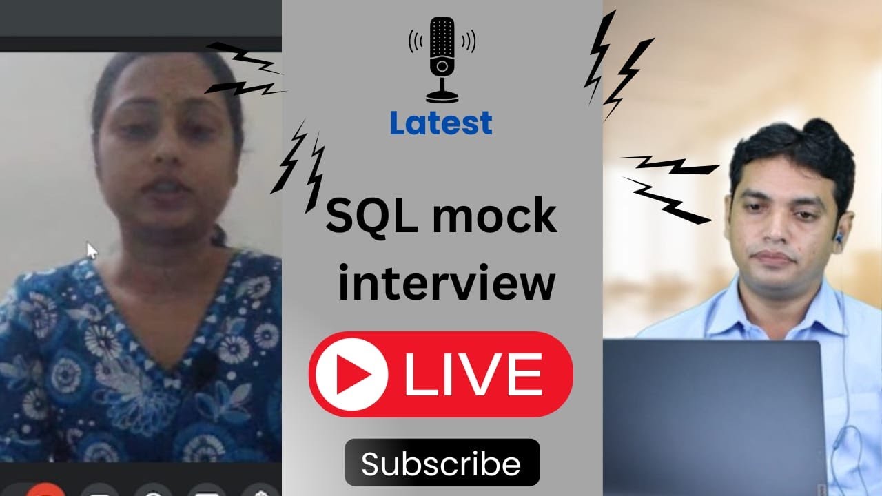 sql mock interview for freshers || SQL Mock Interview Live  || SQL Interview Training | SQL Tutorial