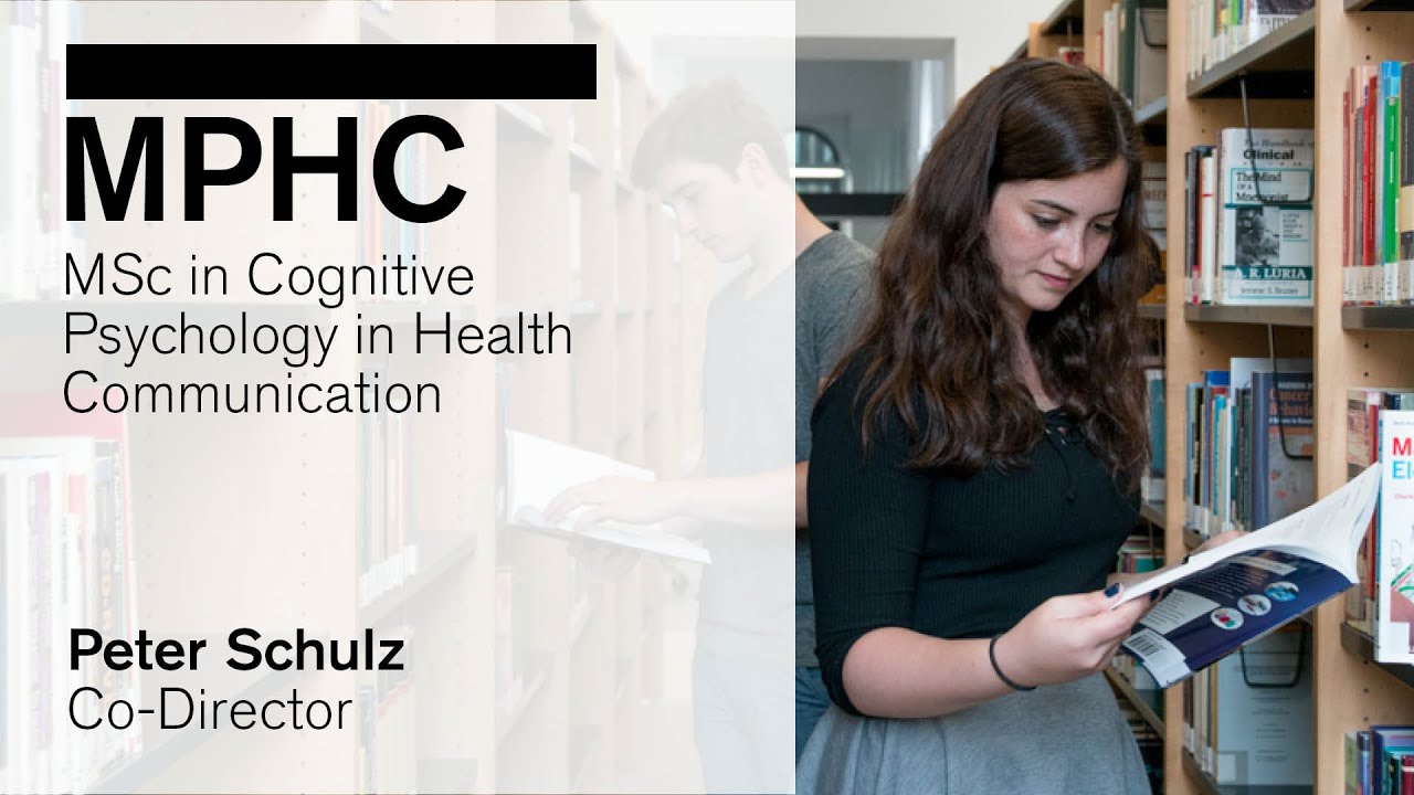 Master in Cognitive Psychology in Health Communication - Online Info Week 2020