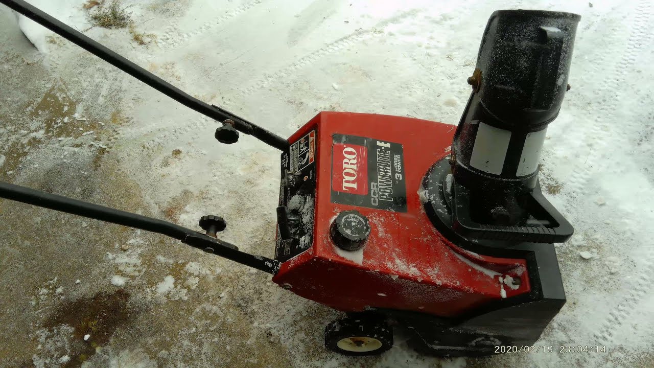 Toro CCR Powerlite snowthrower