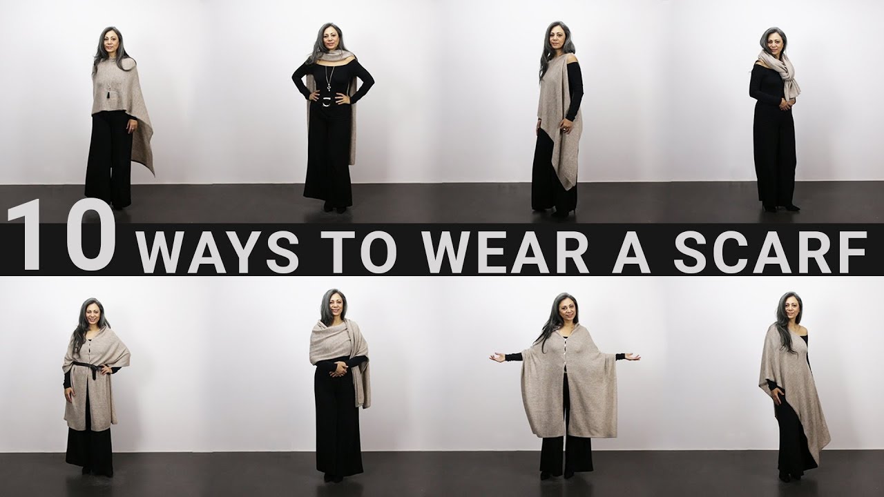 10 Ways to Wear a Shawl | Scarf