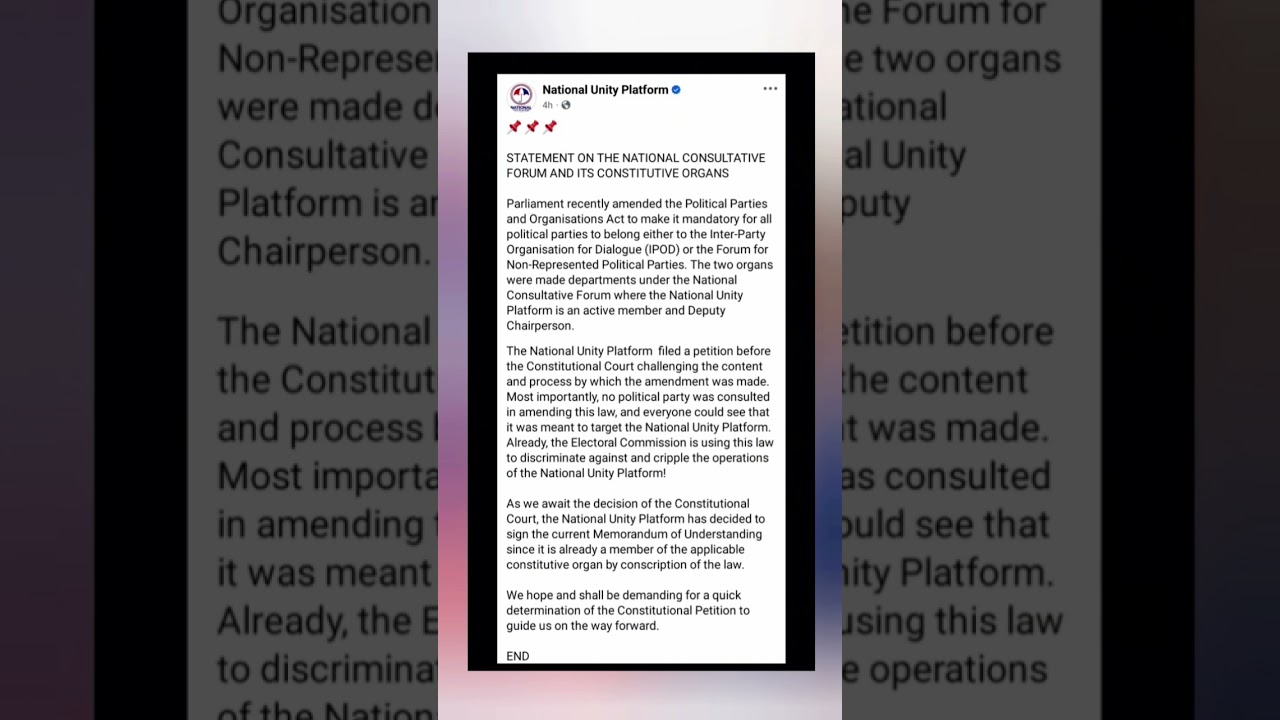From National Unity Platform 🤝 #shorts #protestvoteug2026 #nupuganda  #ANewUgandaNow #ugandapolitics