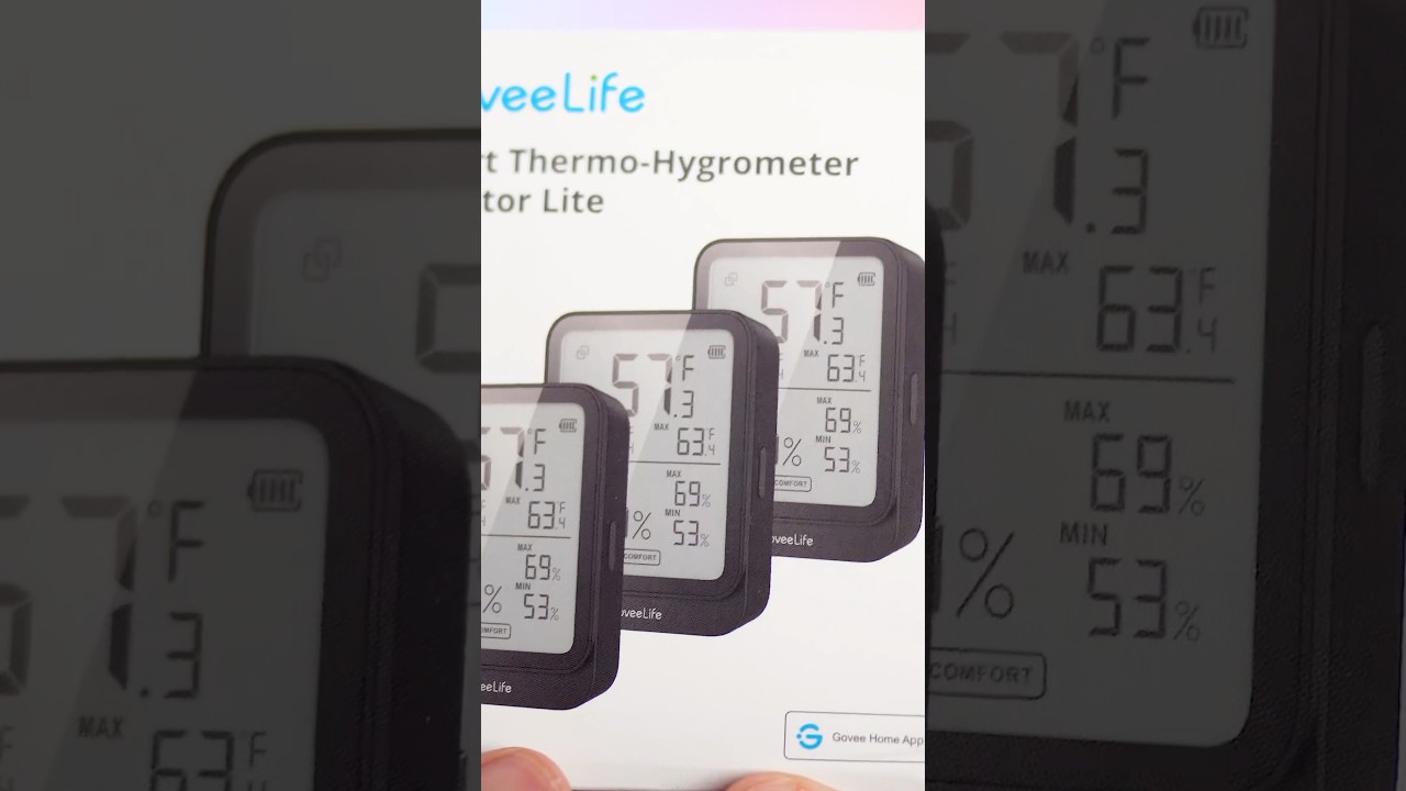 GoveeLife Bluetooth Hygrometer Thermometer: Unboxing! #YouTubeCreatorCommunity #shorts #govee