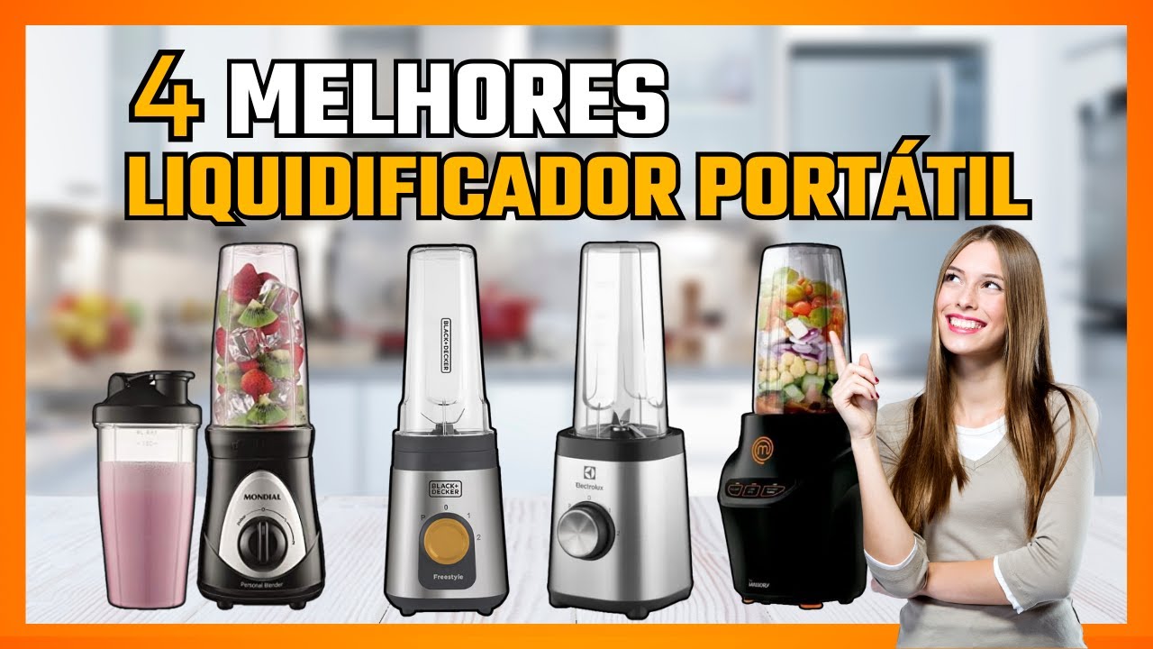 ✅ TOP 4 Melhores LIQUIDIFICADOR PORTÁTIL de 2025 | Qual o Melhor LIQUIDIFICADOR PORTÁTIL?