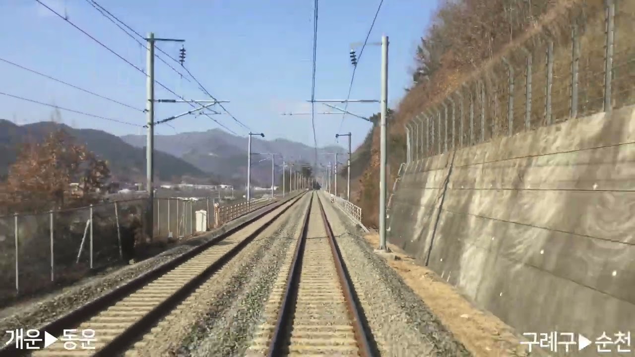 전라선 후부영상 #10 구례구역▶순천역