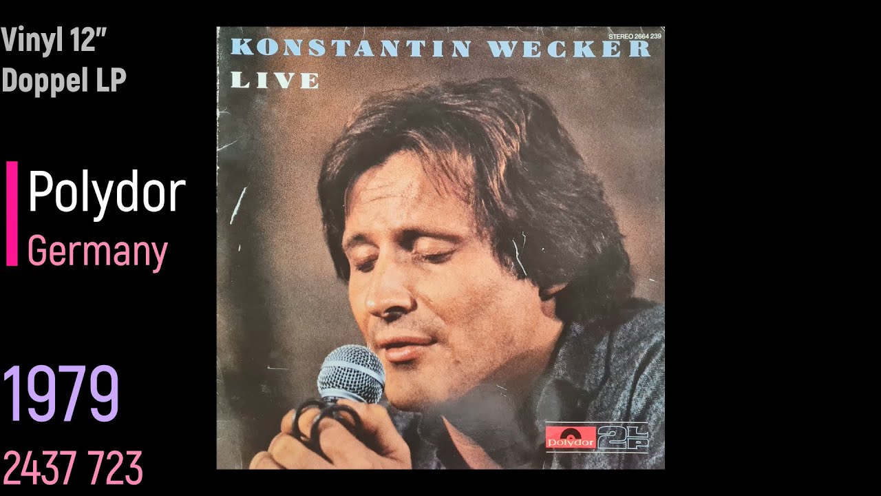 Konstantin Wecker   -  Lang mi ned o (live)
