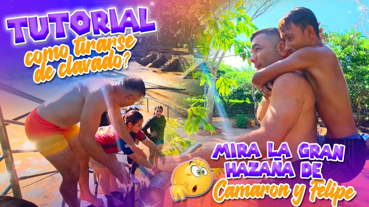 TUTORIAL FÁCIL DE COMO TIRARSE DE CLAVADO🏊🏼 Camarón hizo un doble mortal hacia atras con FELIPE😳