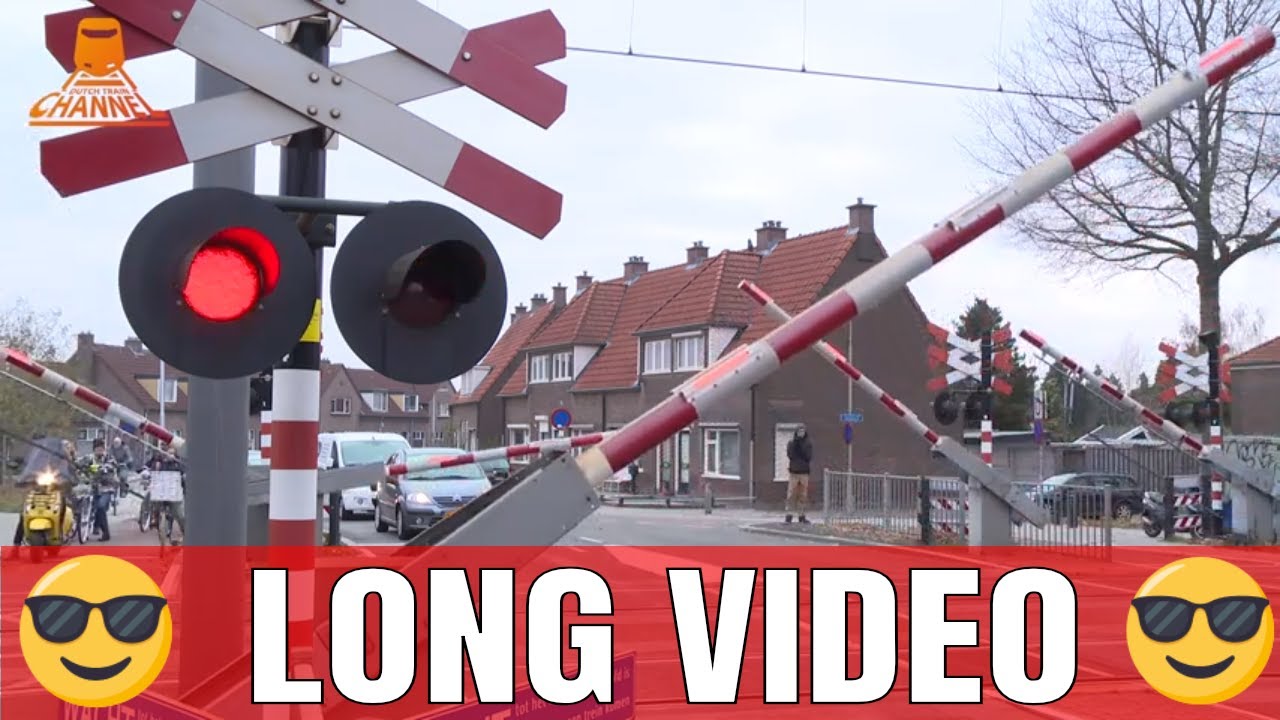 DUTCH RAILROAD CROSSING - Almelo - Rietstraat 1/2 - 😎 LONG VIDEO 😎