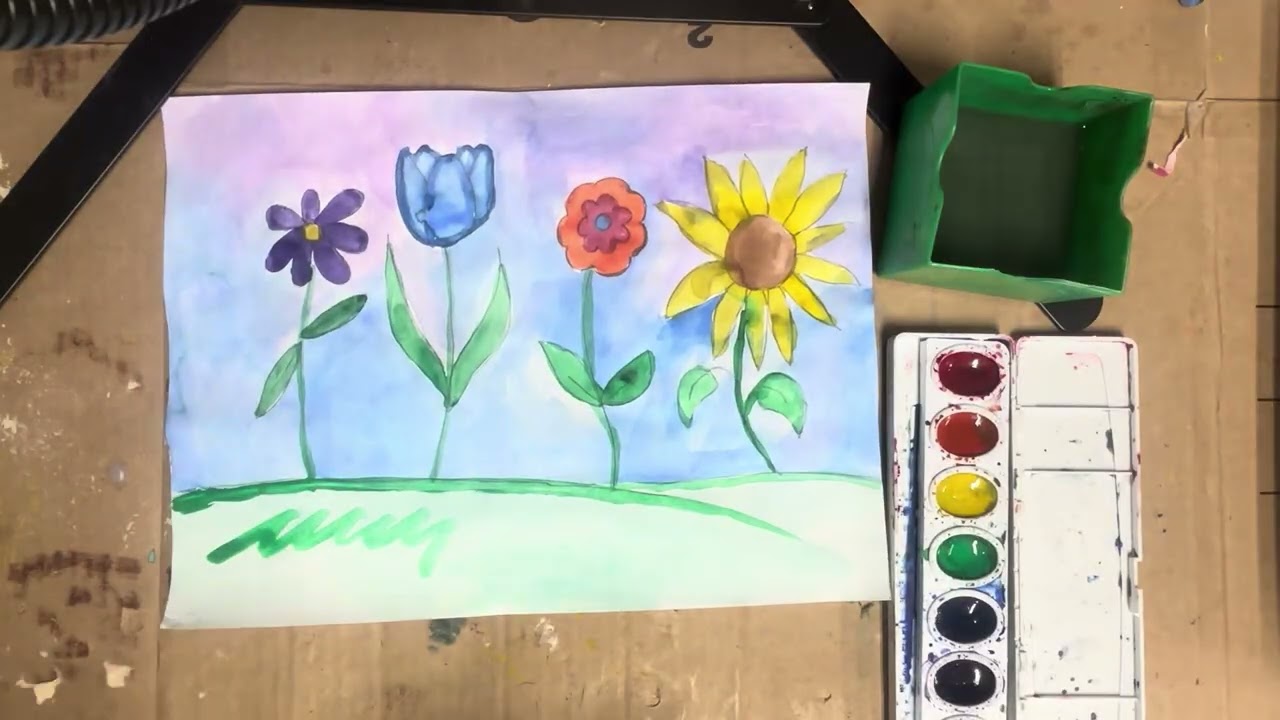 Simple Watercolor Flowers