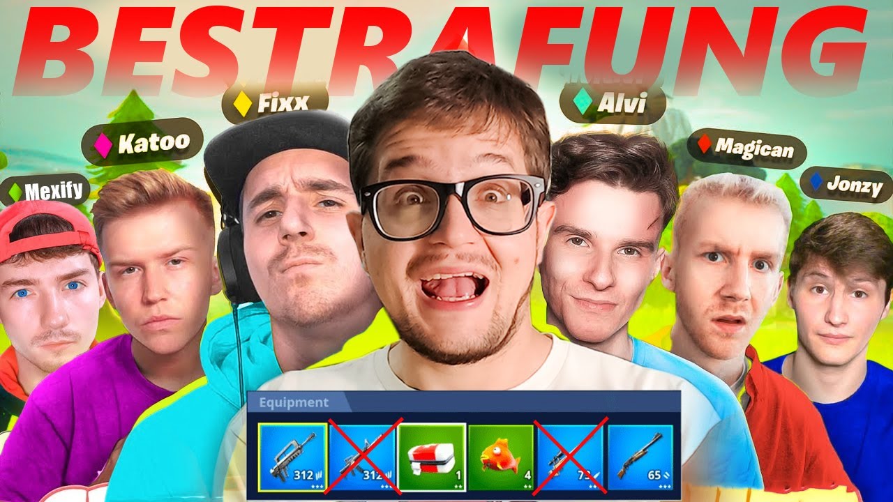8 Creator BESTRAFUNGS Fortnite Turnier mit Alvi, Mexify, Katoo, Magican und mehr