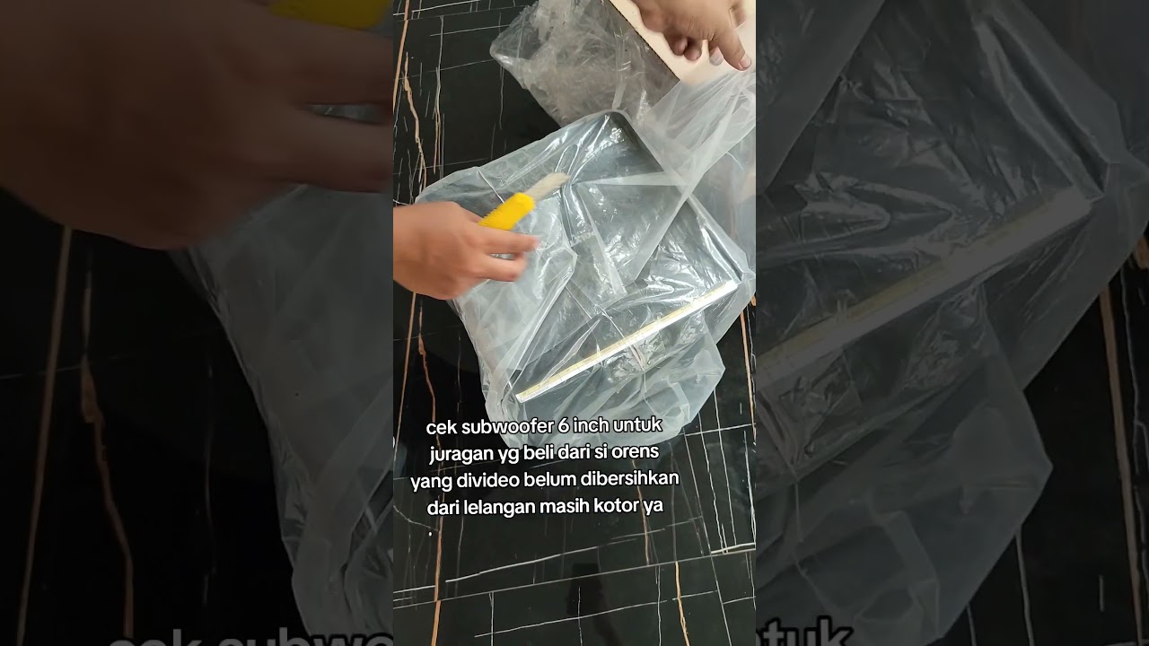 cek subwoofer 6 inch untuk juragan yg beli dari si orensyang divideo belum dibersihkan dari lelangan