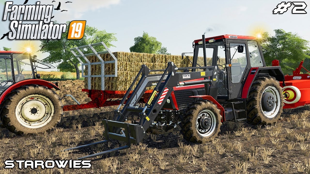 Baling straw and collecting bales | Starowies | Farming Simulator 2019 | Episode 2