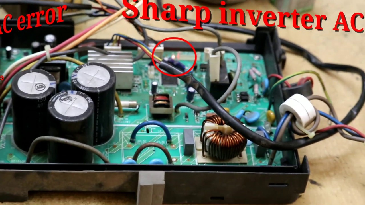 How to find out error code in Sharp inverter AC outdoor unit