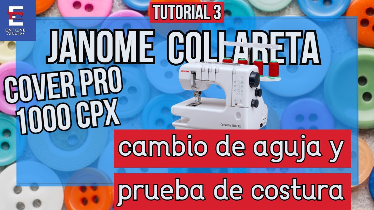 JANOME Collareta cambio de aguja-prueba de costura MEJOR EXPLICACION