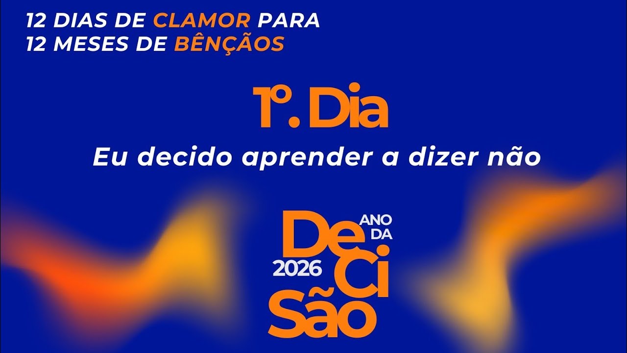 Eu decido aprender a dizer não/Pastor Cláudio 
