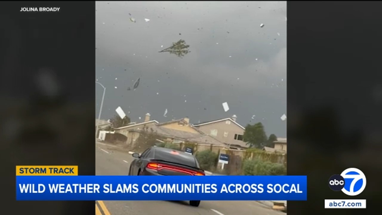 From hail to fierce winds, wild weather slams SoCal communities
