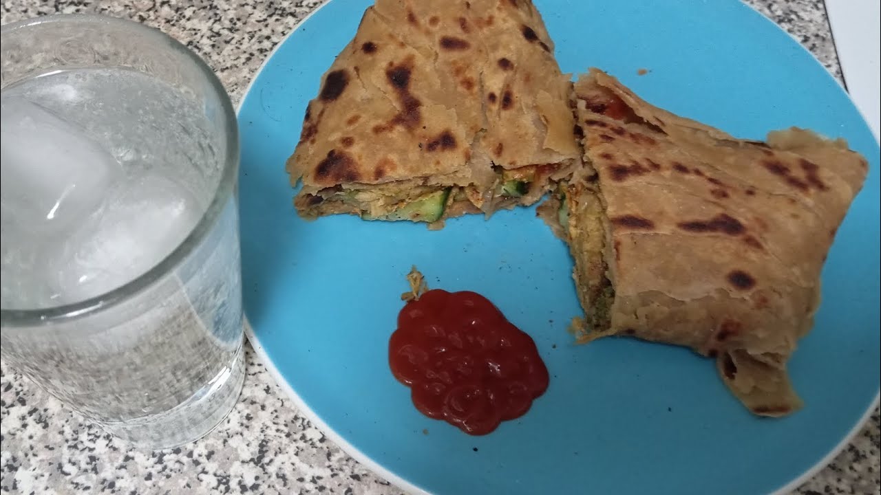 Ramadan Special Smoky Chicken Shami paratha Roll #iftarrecipe  #ramadanspecial #chickenparatharoll😋
