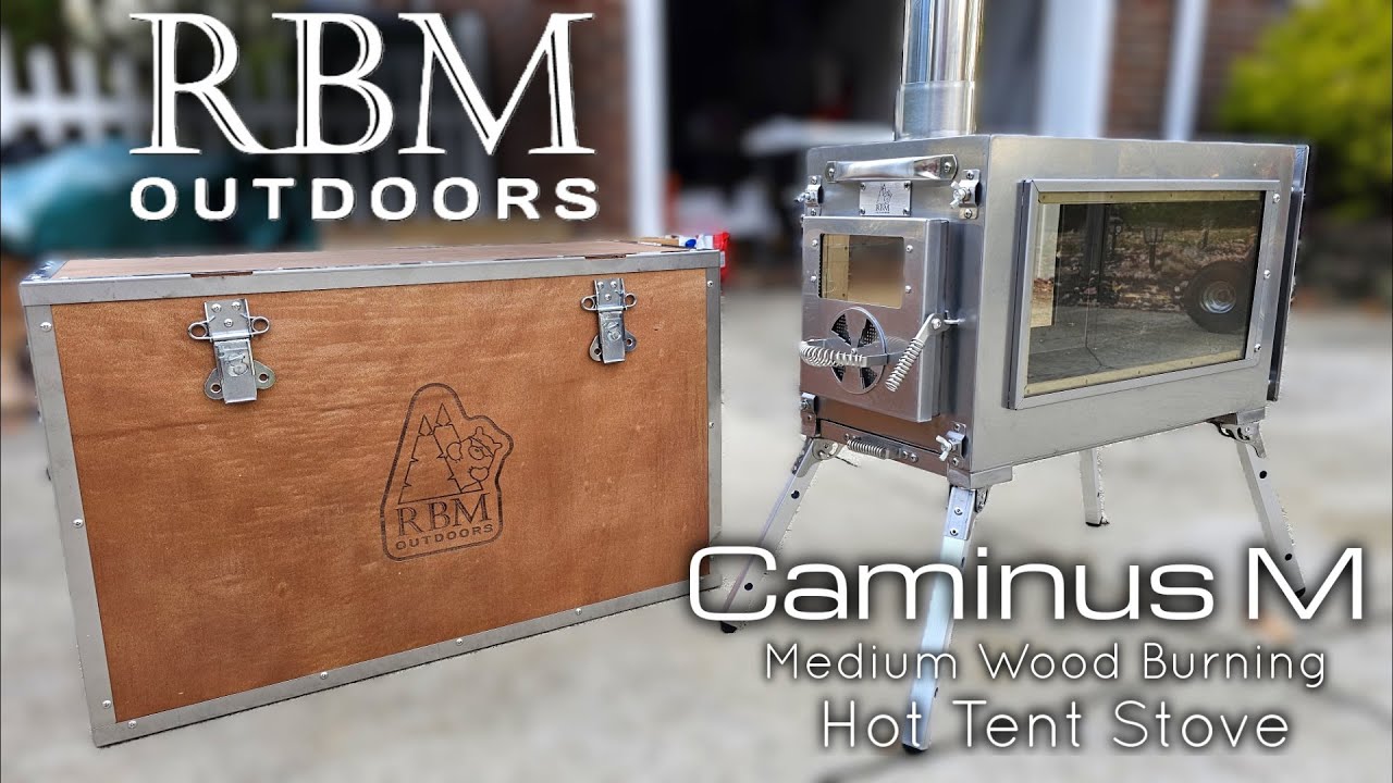 IS THIS THE BEST HOT TENT STOVE? CAMINUS M MEDIUM WOOD BURNING UNBOXING SETUP REVIEW RBM outdoors