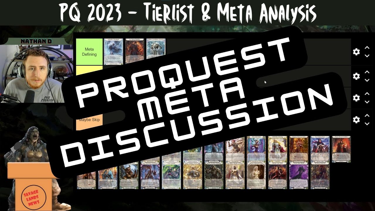 Proquest 2023 Flesh and Blood Tier list and Meta Discussion!
