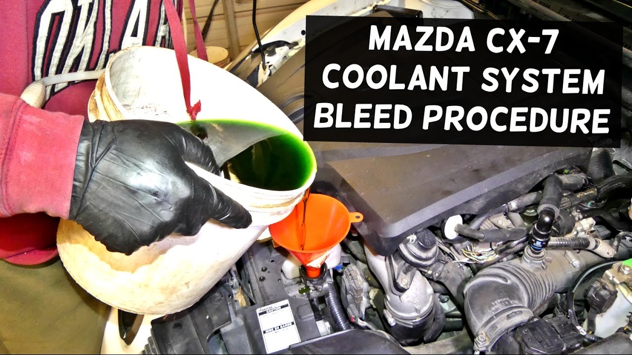 HOW TO BLEED THE COOLING SYSTEM ON MAZDA CX7 | BLEED ANTIFREEZE