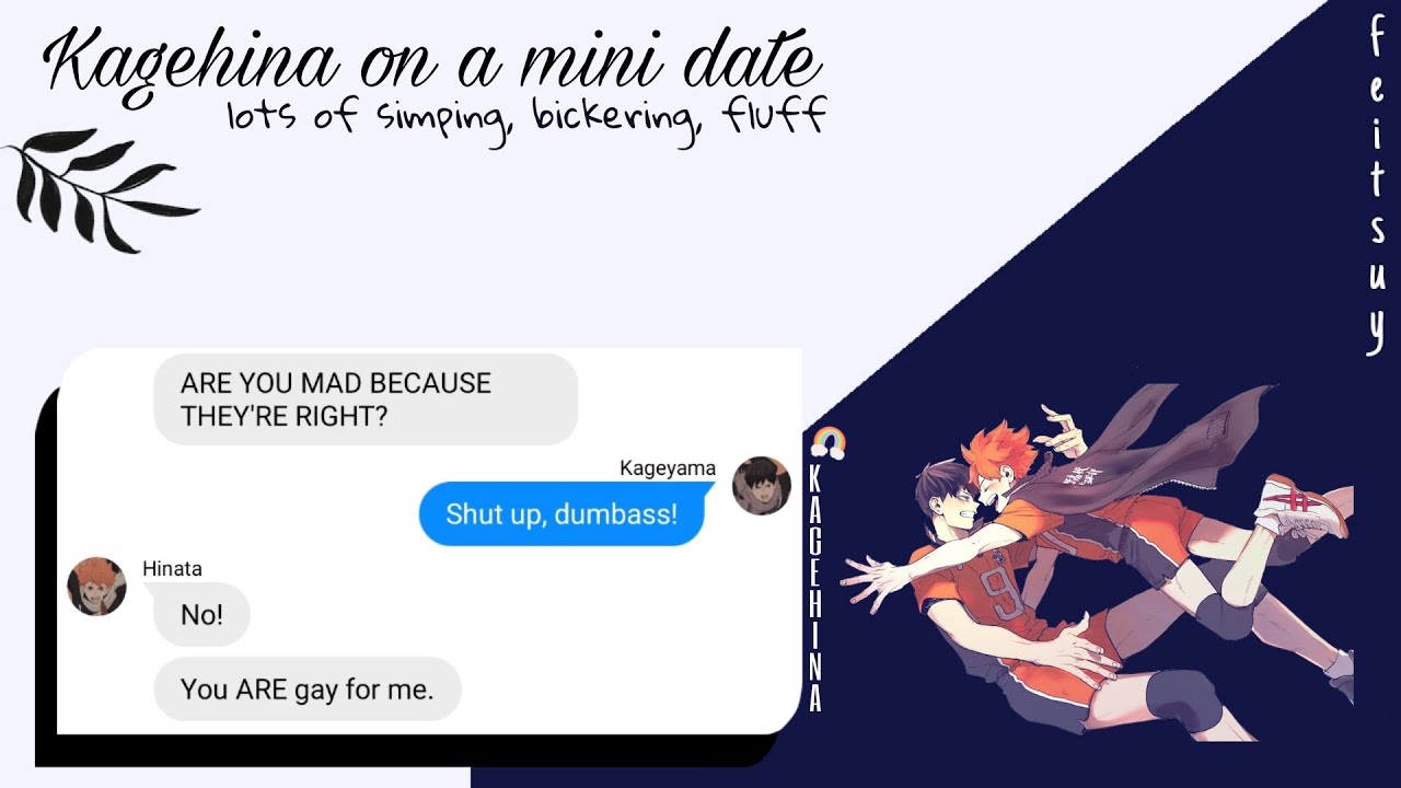kagehina on a mini date 🦋 shobio / kagehina ``* haikyuu texts