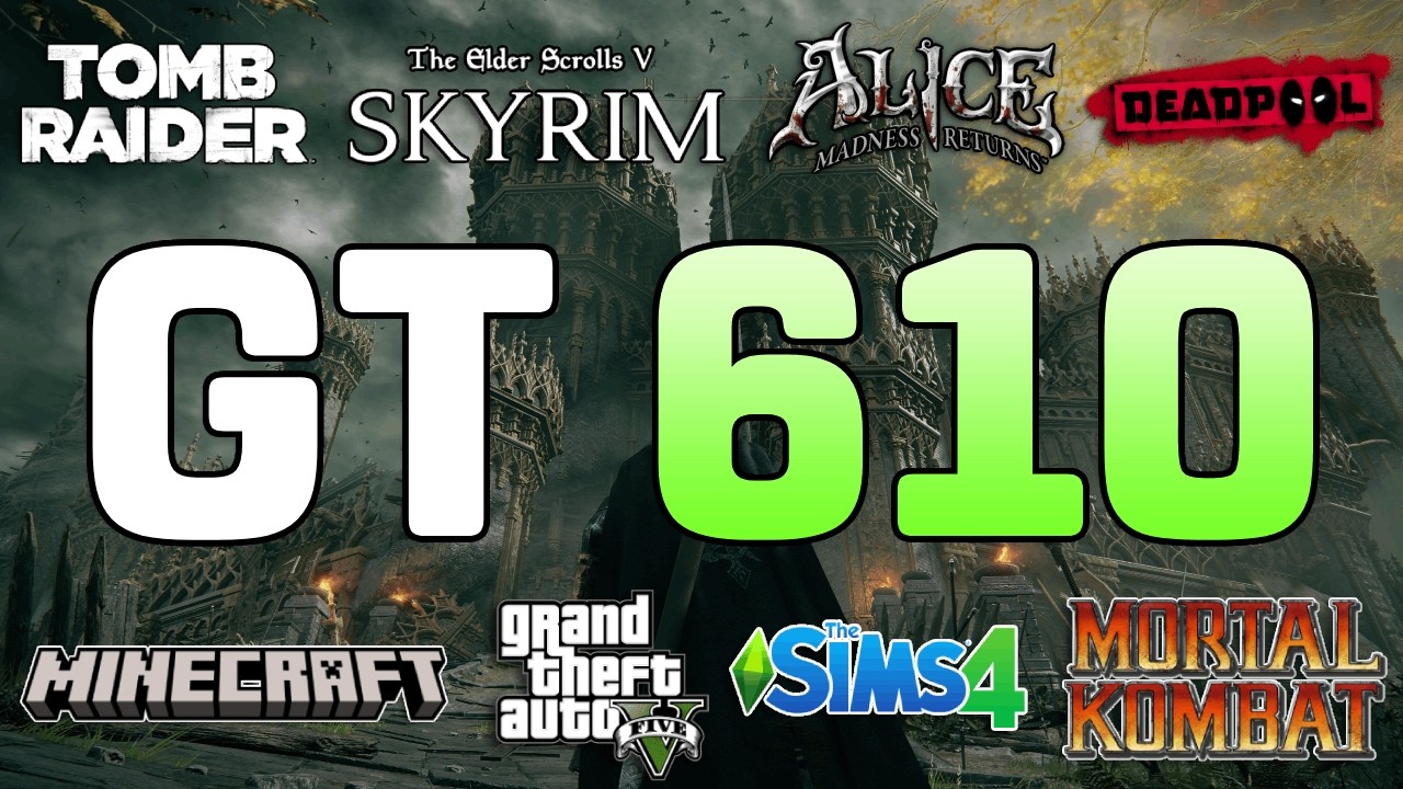 Gaming on GT 610 1GB in 2026 - Test in 100 Games