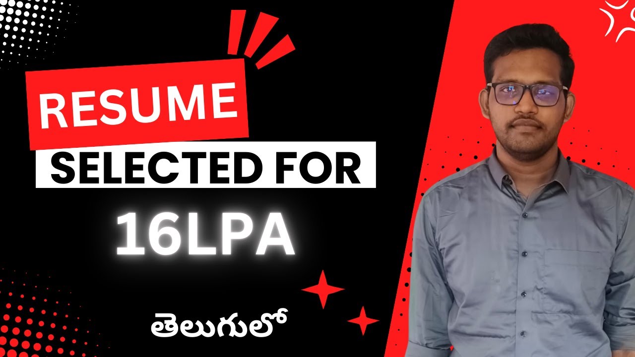 Everything about My resume | 2025 | TELUGU  #ResumeTips