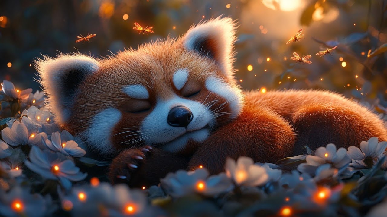 Sleep Music for Stress Relief: Relaxing Piano, Soothing Sounds for Calm Sleep & Red Panda
