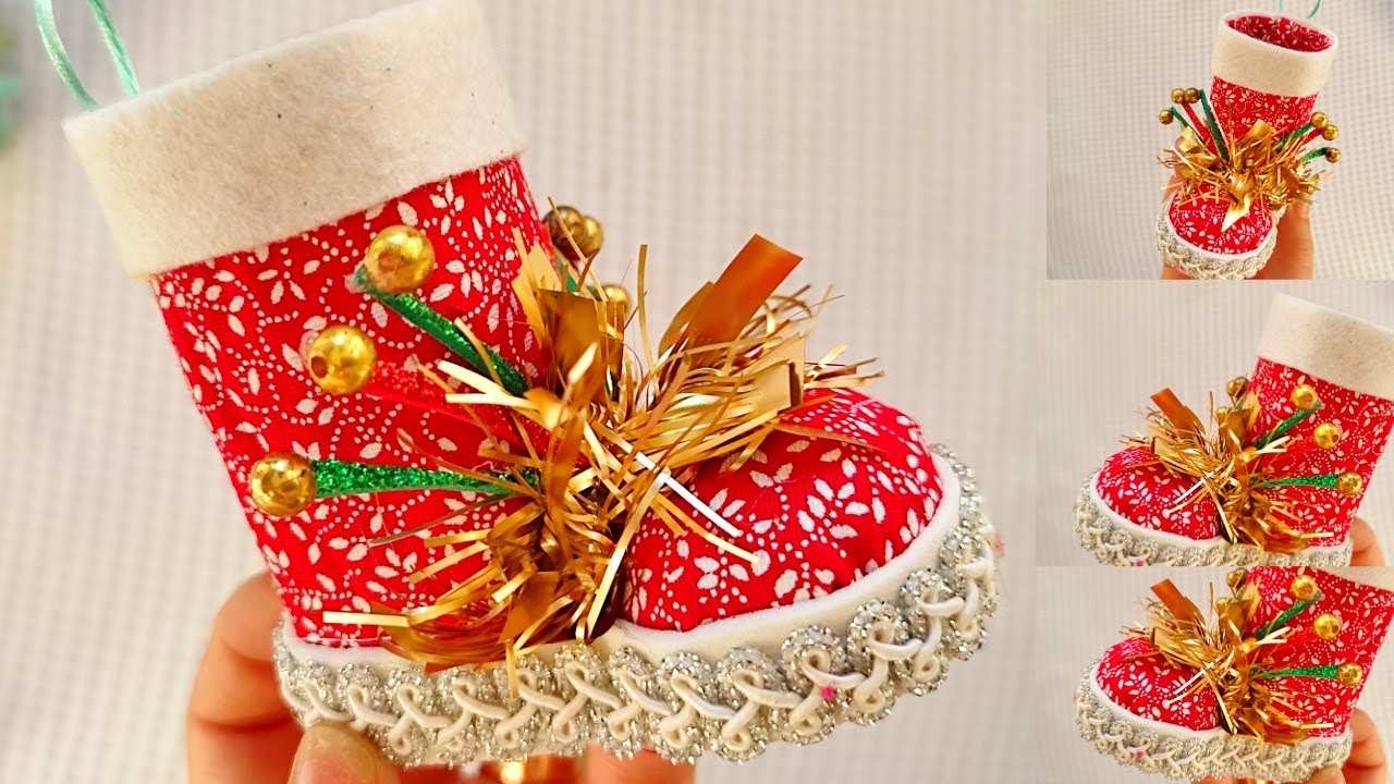 VOC&Ecirc;S NAO V&Atilde;O ACREDITAR DE QUE FOI FEITA ESSA BOTA NATALINA; decora&ccedil;&atilde;o / lembrancinha 💰