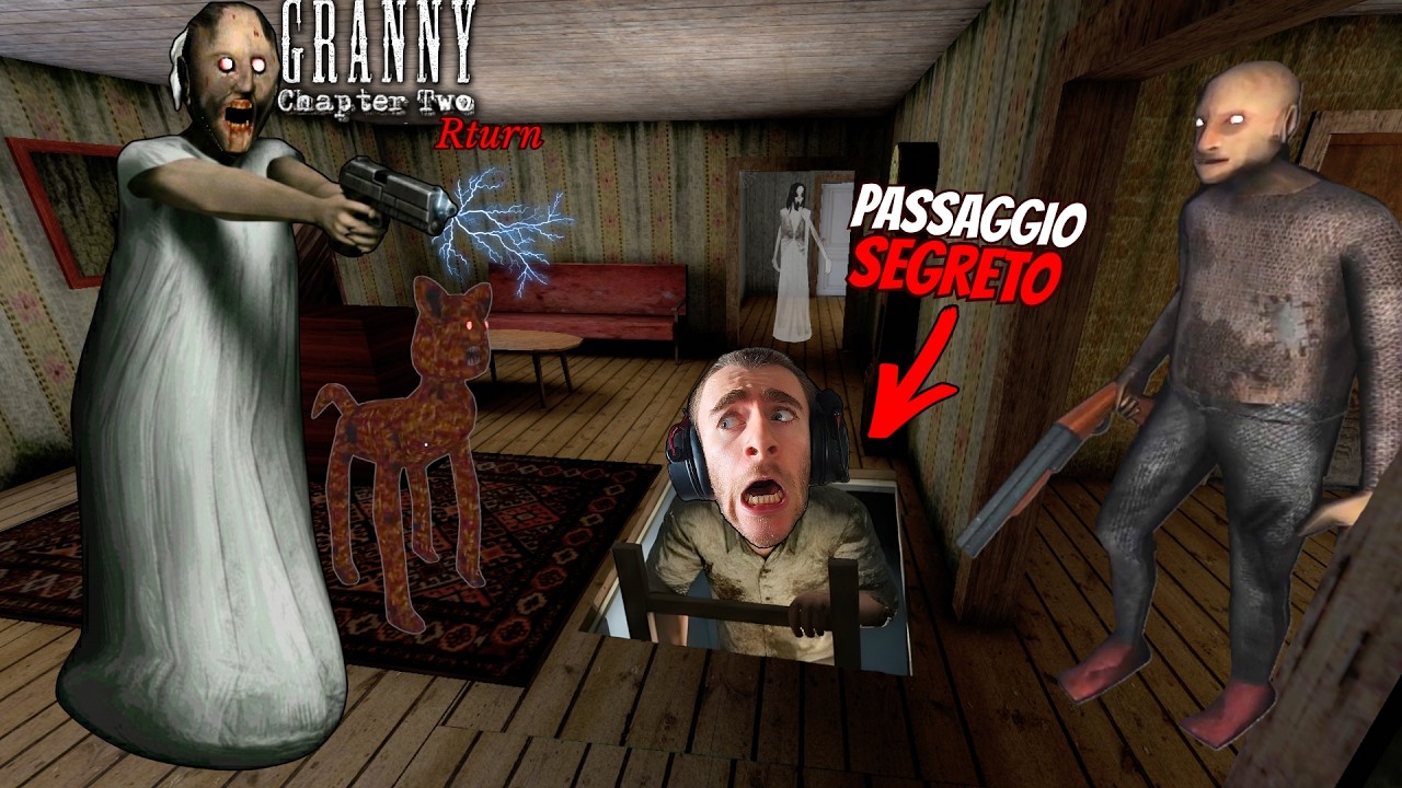 GRANNY HA UN PASSAGGIO SEGRETO SOTTO IL TAPPETO !!! | GRANNY CAPITOLO 2 GAMEPLAY ITA |