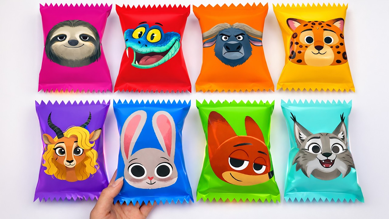 Satisfying Paper DIY🍬 ZOOTOPIA 2 Cute Candy Blind Bag 🦊🐰 | Surprise Unboxing | ASMR