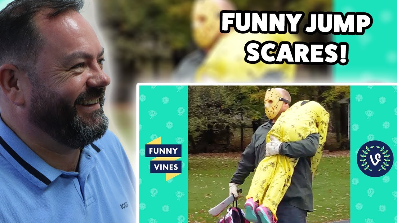 TRY NOT TO LAUGH - Funny HALLOWEEN VIDEOS & SCARE CAM | BRITS React!