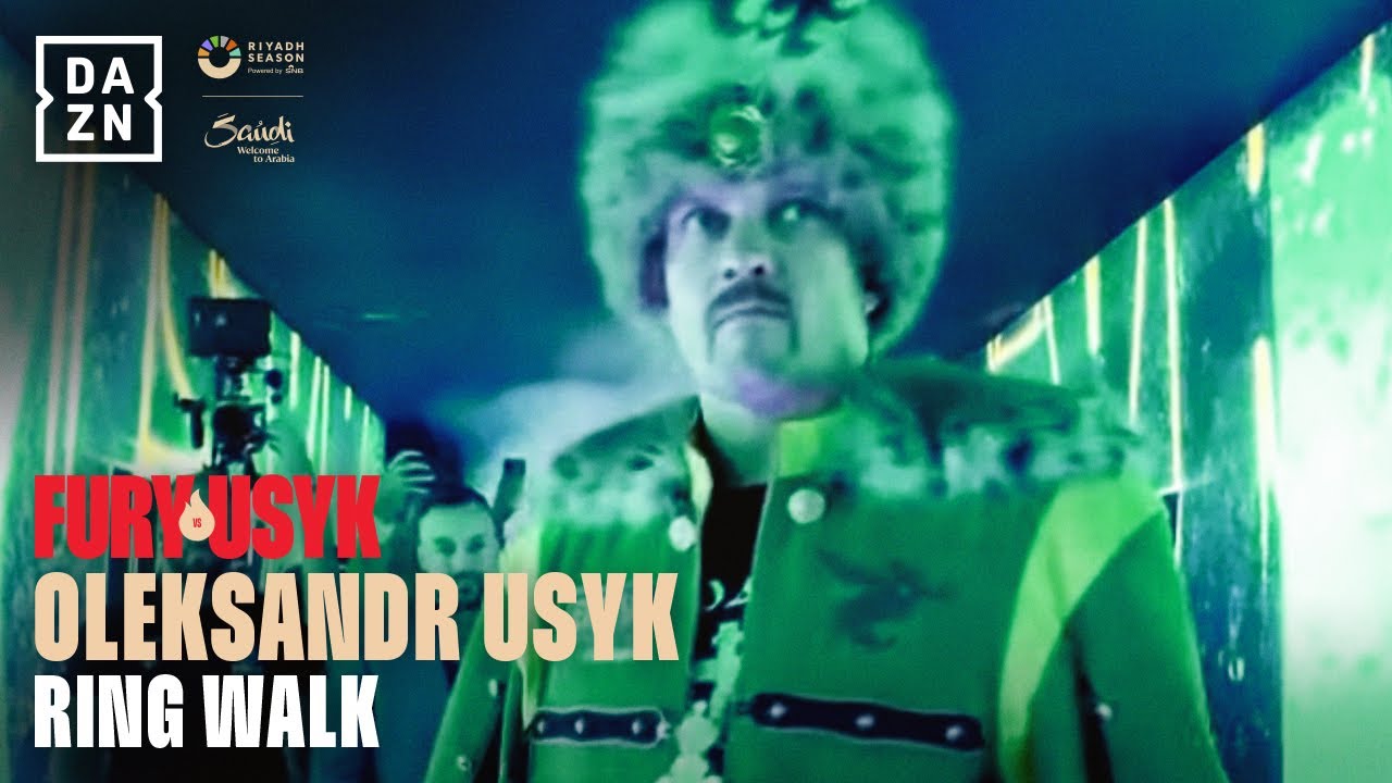 Oleksandr Usyk's INCREDIBLE Ring Walk For Tyson Fury Undisputed Clash