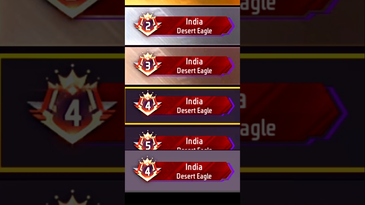 INDIA TOP-4 DONE IN DESERT EAGLE GUN || FUNNY GAMEPLAY || ACE KILL WITH DESERT EAGLE GUN ||