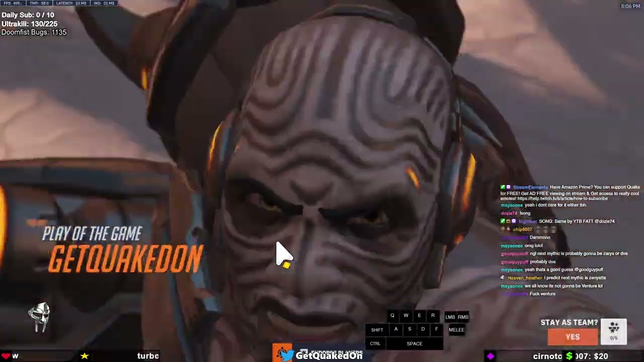 GetQuakedOn - DOOMFIST GOD - OVERWATCH 2 SEASON 12 TOP 500