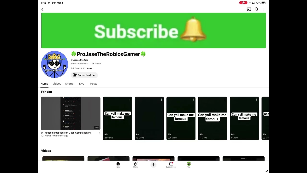 Congratulations @UrLocalProJase for reaching 9K subscribers!