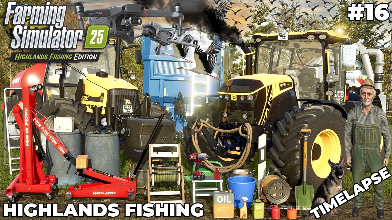 💩JCBS FASTRACS AT WORK - SPREADING SLURRY & SELLING SILAGE🚜 | Kinlaig | Farming Simulator 25 | EP 15
