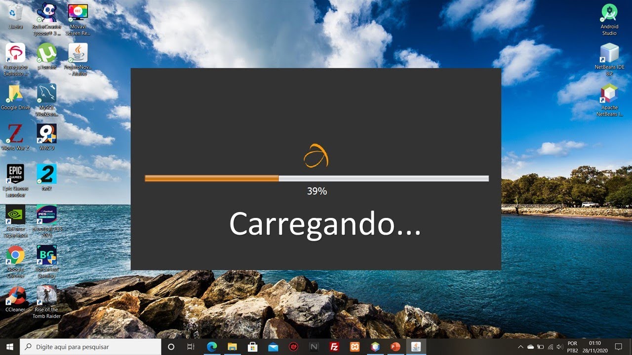 Aplicação Java - Tela de Carregamento (Loading)