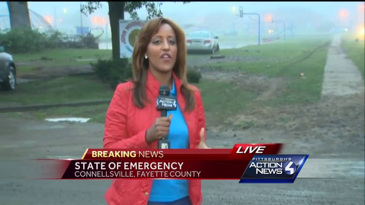 Connellsville flooding: Fence destroyed, cars moved, basketball court covered