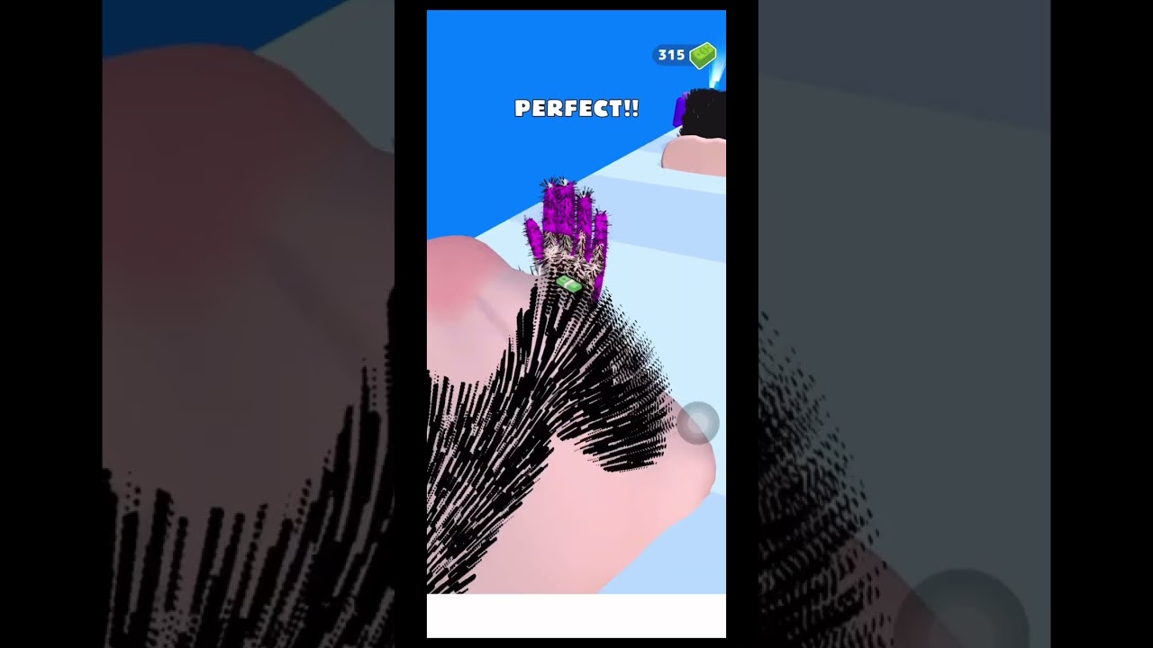 Perfect wax game 3D Game-wax hairs for head #level5 #gaming #shorts #games