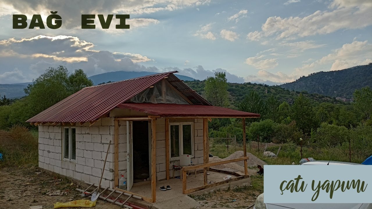 BAĞ EVİ YAPIMI - ÇATI YAPIMI