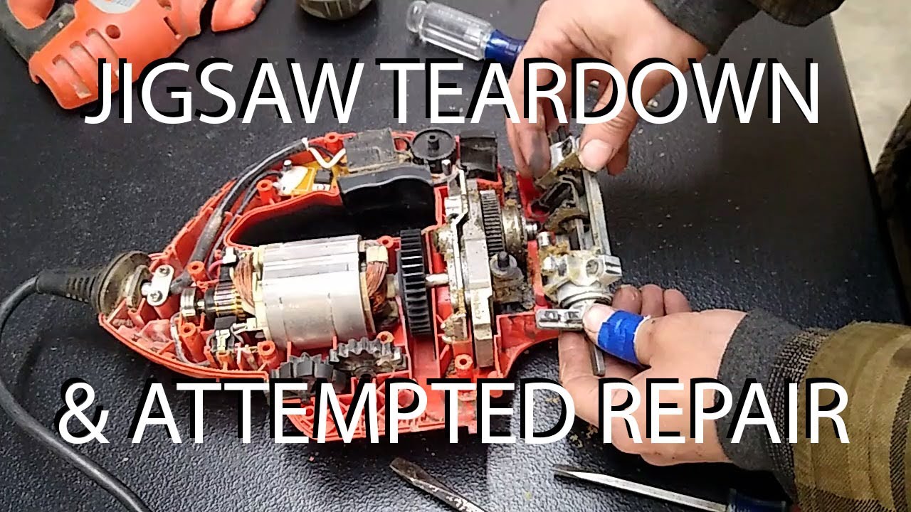 Black & Decker FS5500JS jigsaw disassembly & reassembly