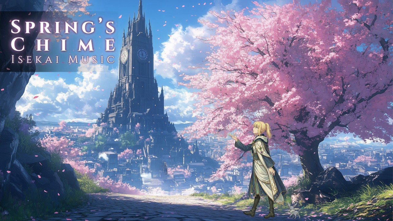 [Isekai Music] Clock Tower City of Dancing Petals: Spring's Arrival | 桜が舞う時計塔の街。春の訪れ ─ 癒やしの作業用BGM