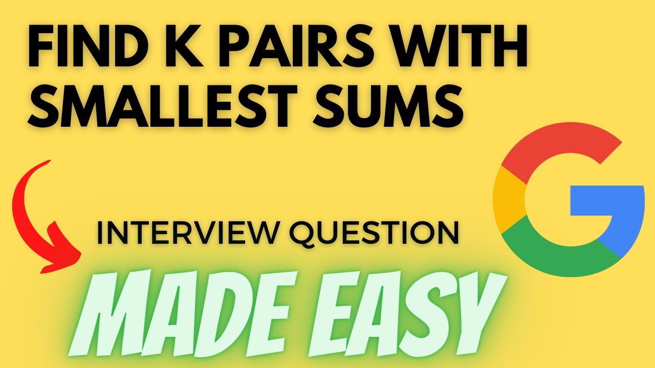 Find K Pairs with Smallest Sums - Leetcode 373 - Python