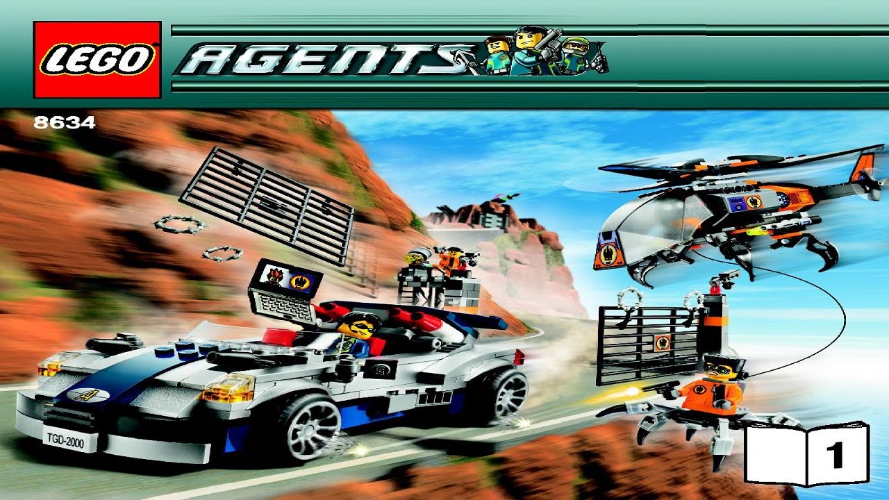 8634 LEGO Agents Turbocar Chase (instruction booklet)
