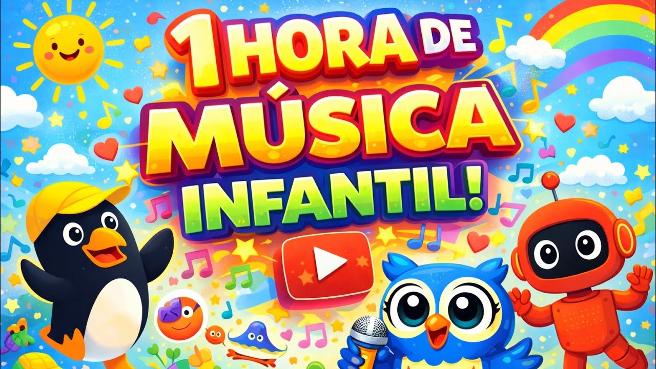 💚1 HORA DE MÚSICA INFANTIL💙 AS MELHORES MÚSICAS PARA CRIANÇAS.👦🏻🌈👧🏻