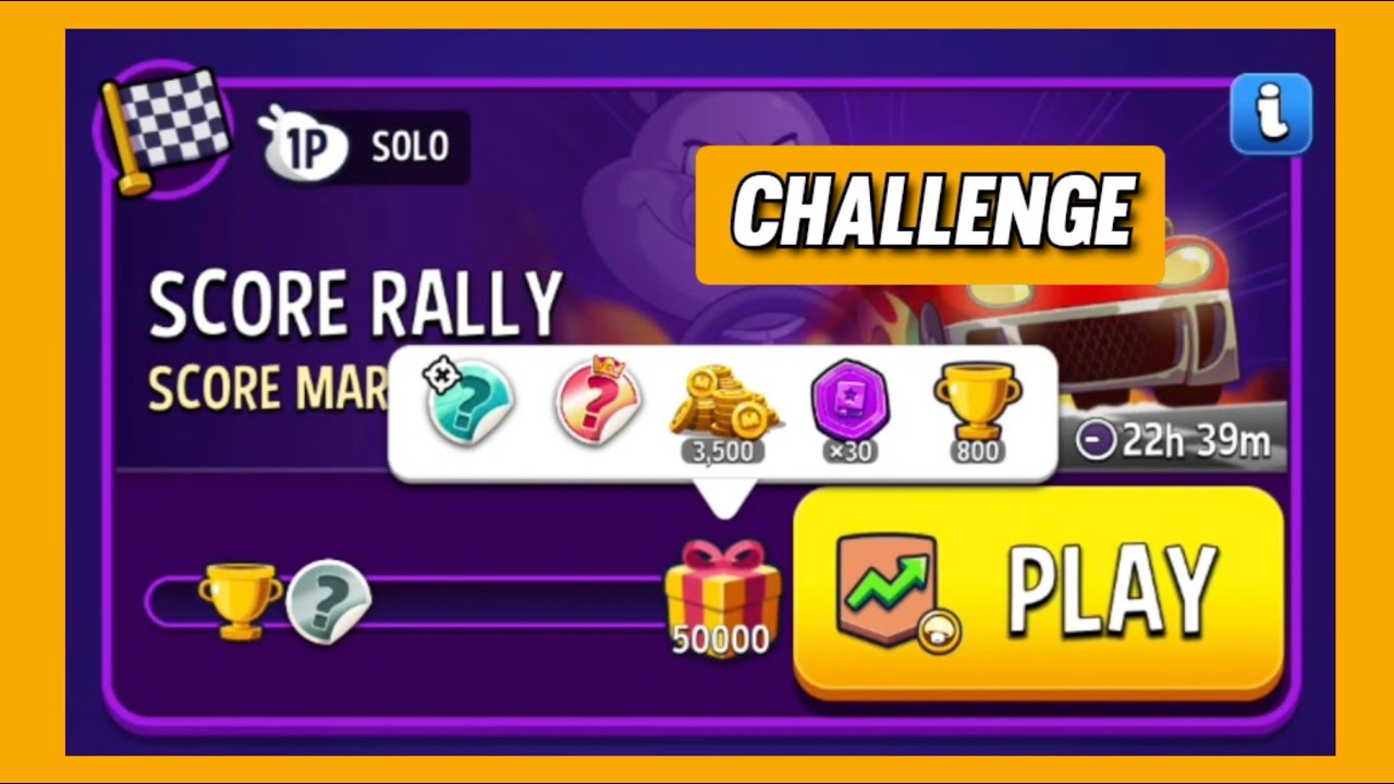 Score market solo challenge|50000 points|score rally|match masters