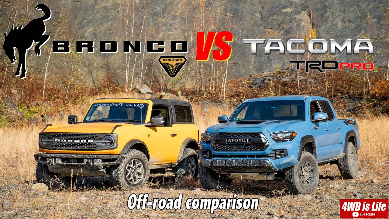 Ford Bronco vs Toyota Tacoma - Off-road Comparison