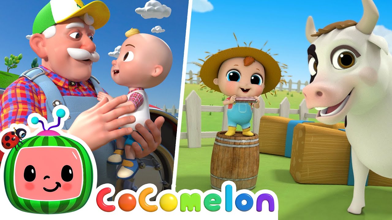 Old MacDonald | Brand NEW Mashup | Cocomelon and Little Angel Nursery Rhymes