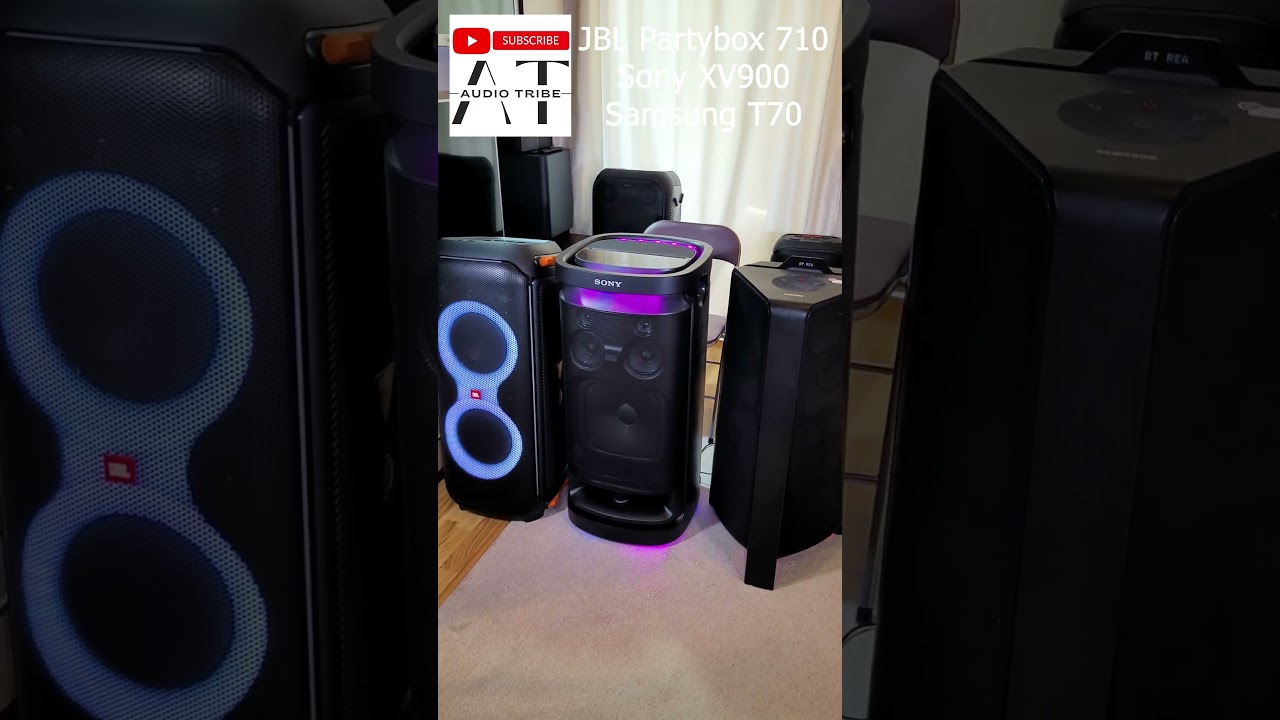 JBL Partybox 710 VS Sony XV900 VS Samsung T70