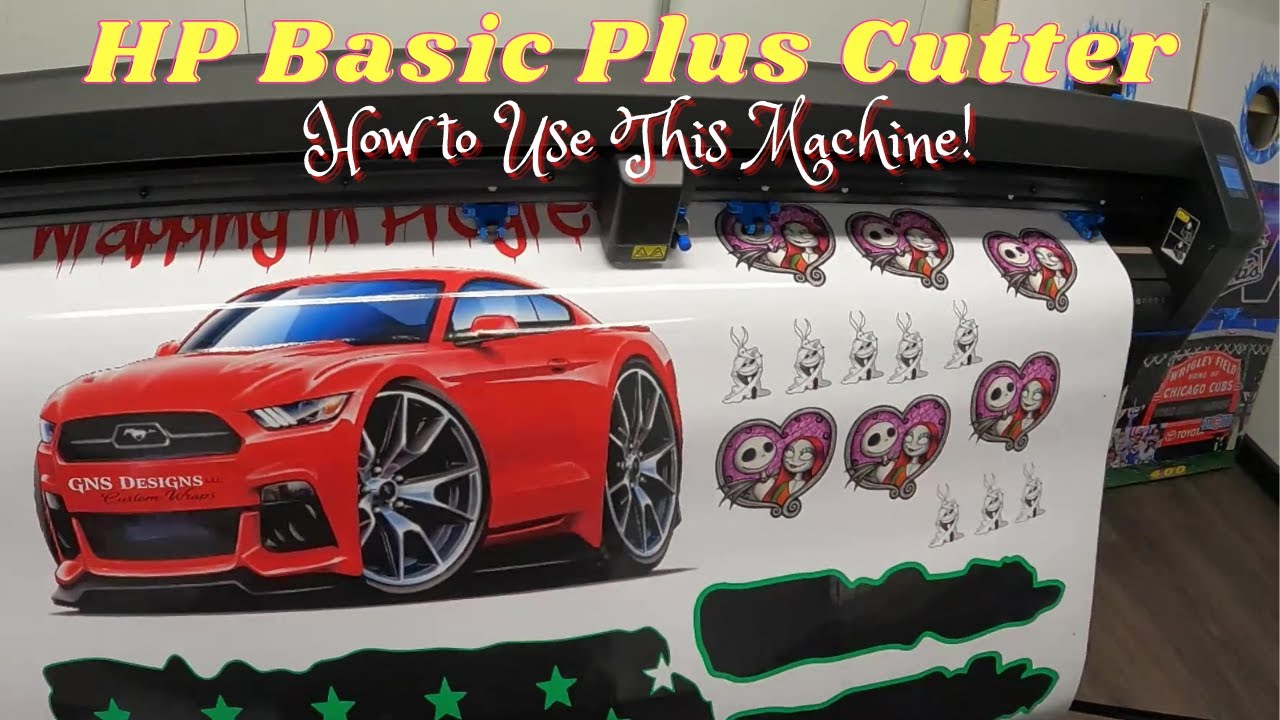 Как использовать резак HP Basic Plus при изготовлении наклеек #hpbasicplus #hp335 #hp335largeform...